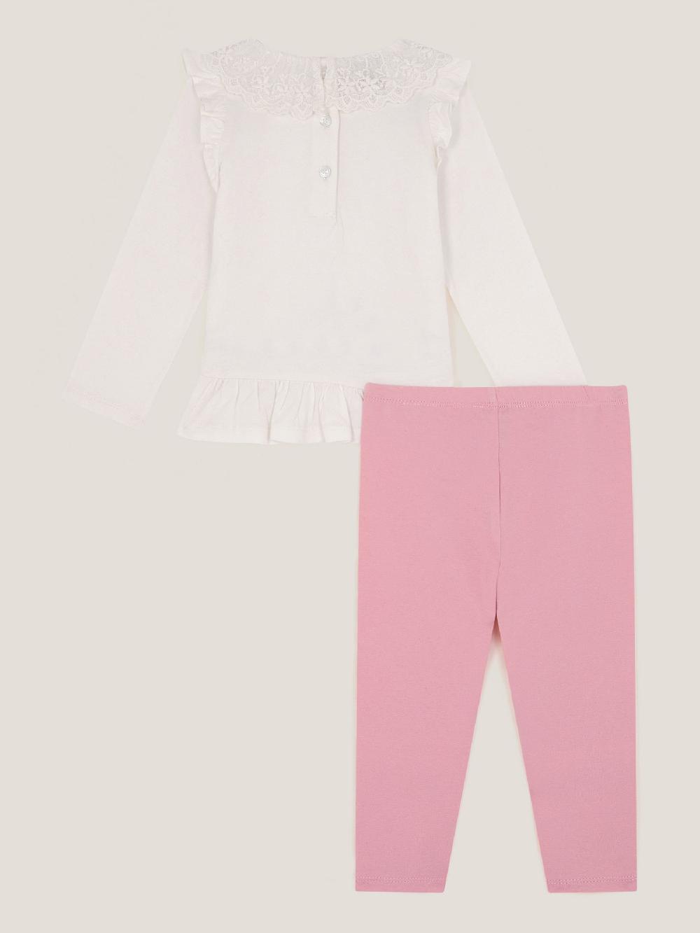 seraphine Monsoon Natural Floral Heart Top & Leggings Set