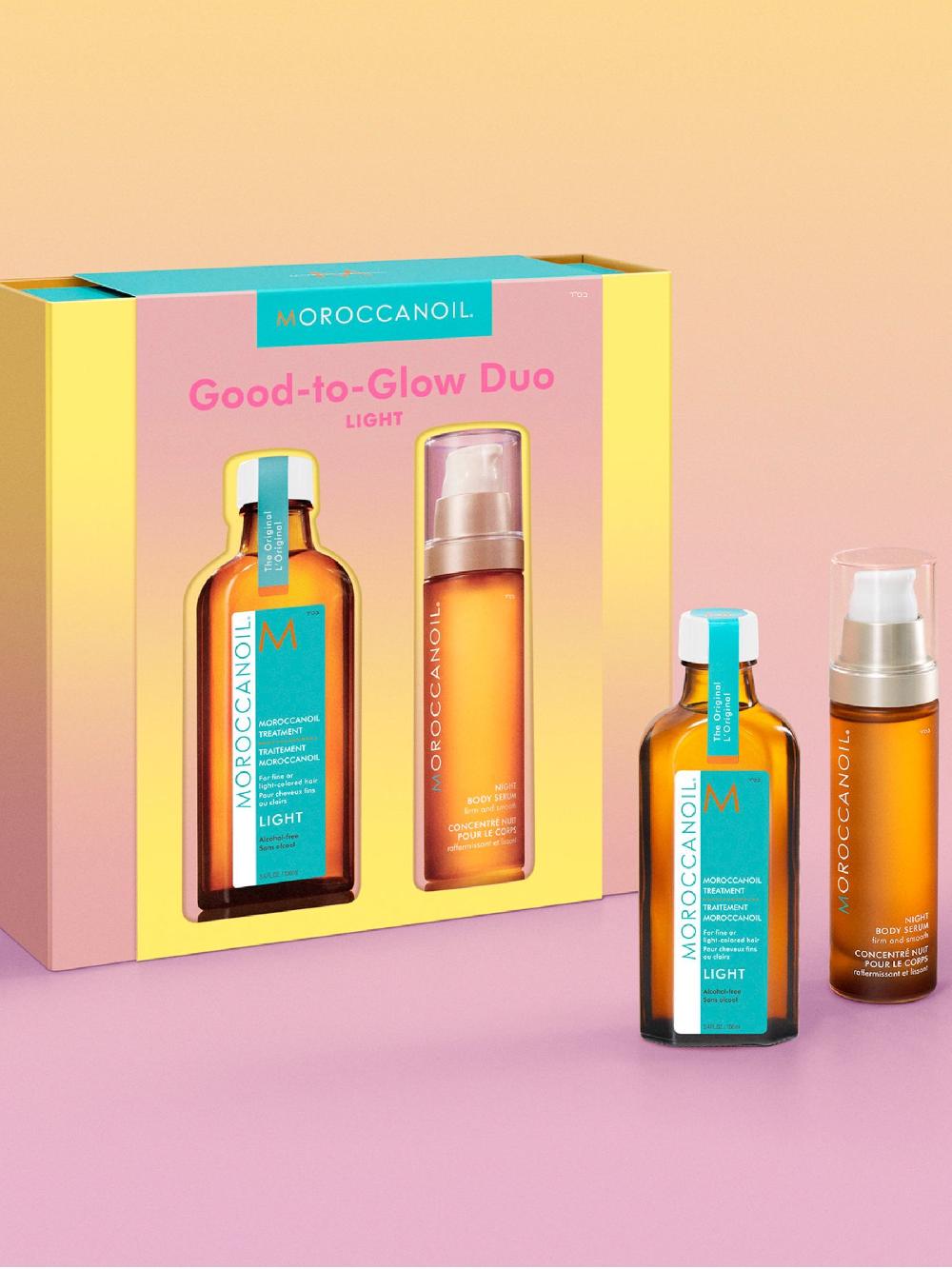 seraphine Moroccanoil Good to Glow Light Nourishing Duo (Worth £71)