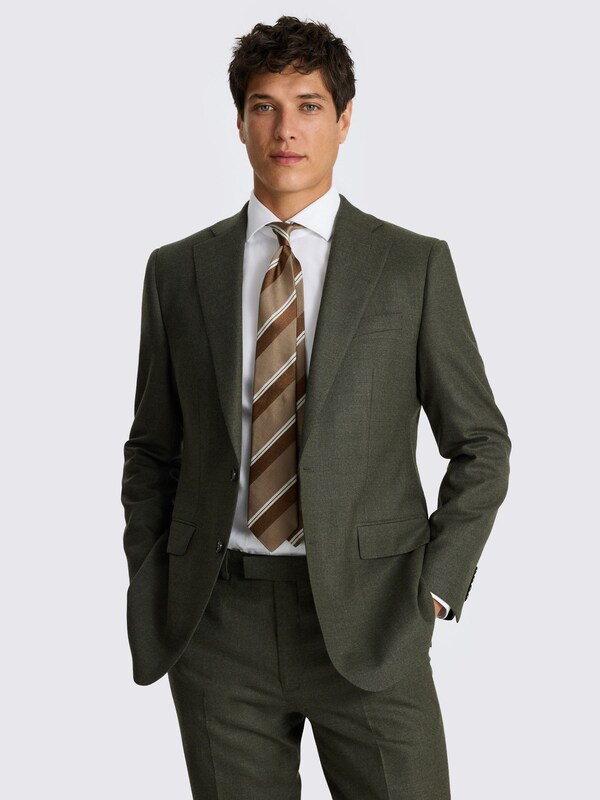 Seraphine MOSS Army Green Tailored Fit Fit Performance Suit Jacket