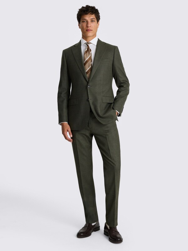 Seraphine MOSS Army Green Tailored Fit Fit Performance Suit Jacket