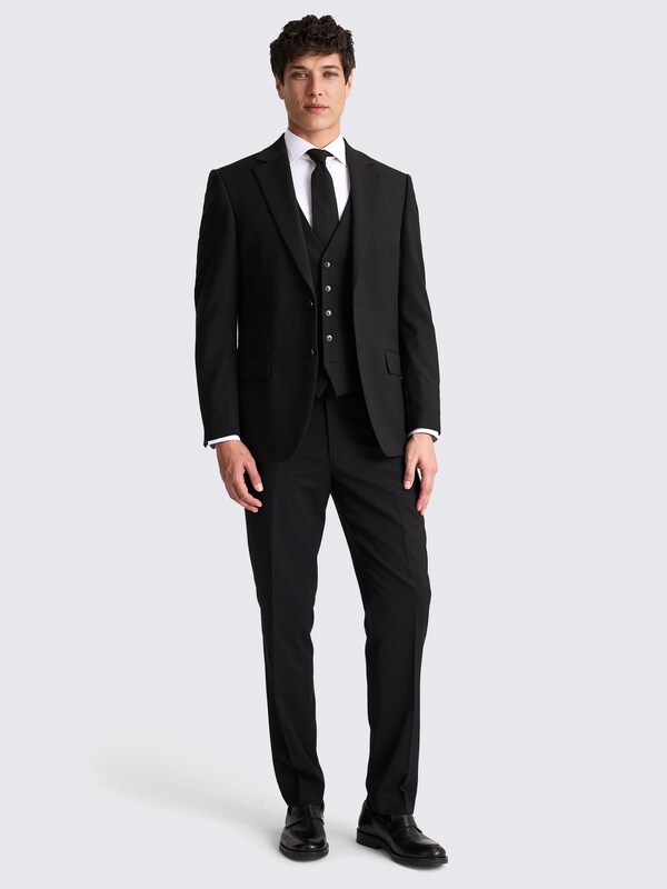 seraphine MOSS Black Regular Fit Stretch Suit Jacket seraphine MOSS Black Regular Fit Stretch Suit Jacket