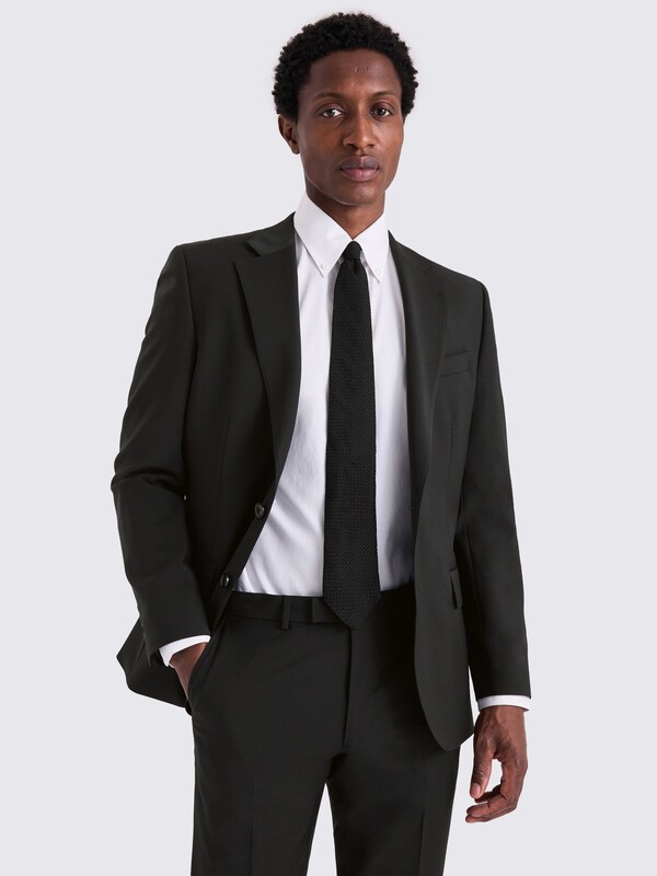 Seraphine MOSS Black Tailored Fit Fit Performance Suit Jacket
