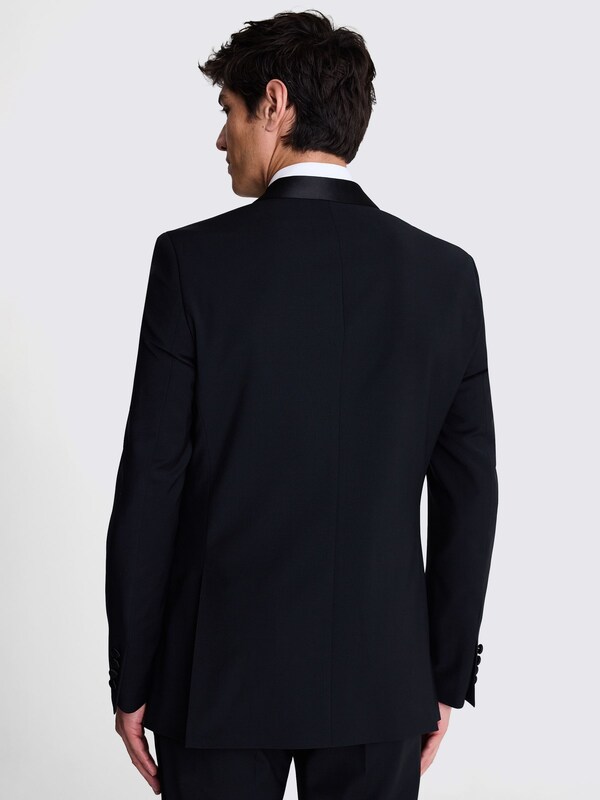 Seraphine MOSS Black Tailored Fit Shawl Lapel Tuxedo Jacket
