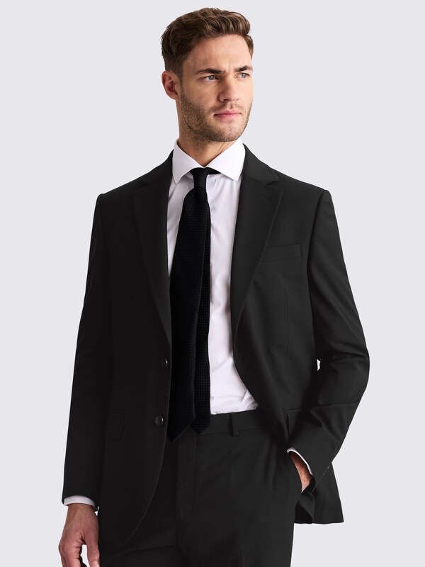 Seraphine MOSS Black Tailored Fit Stretch Suit Jacket