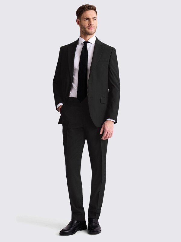 Seraphine MOSS Black Tailored Fit Stretch Suit Jacket