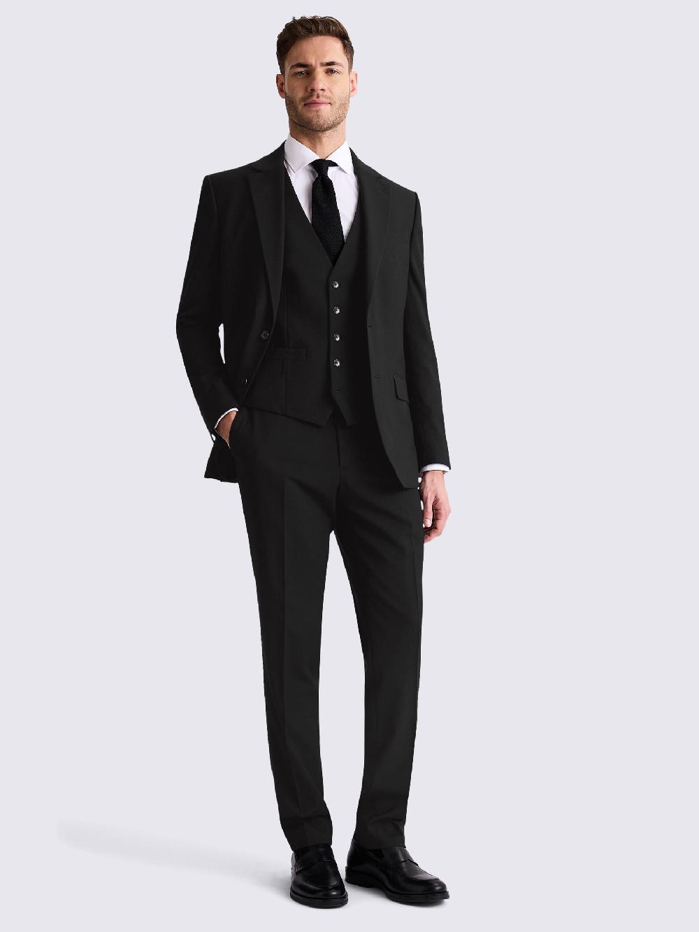 seraphine MOSS Black Tailored Fit Stretch Suit Jacket seraphine MOSS Black Tailored Fit Stretch Suit Jacket