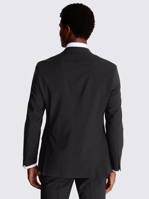Seraphine MOSS Black Tailored Fit Tailored Fit Performance Double Breasted Suit Jacket