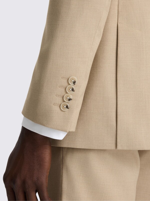 Seraphine MOSS Blonde Camel Tailored Fit Double Breasted Suit Jacket