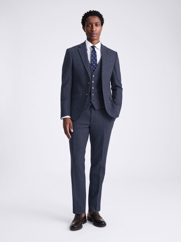 seraphine MOSS Blue Slim Fit Donegal Tweed Suit Jacket seraphine MOSS Blue Slim Fit Donegal Tweed Suit Jacket