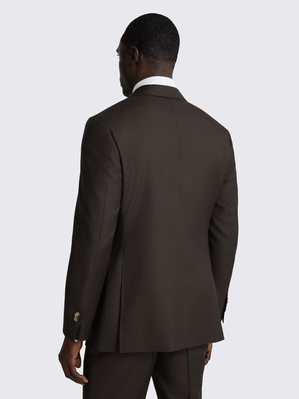 Seraphine MOSS Brown Tailored Fit Italian Twill Suit Jacket