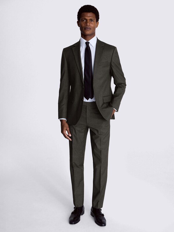 Seraphine MOSS Charcoal Regular Fit Stretch Suit Jacket