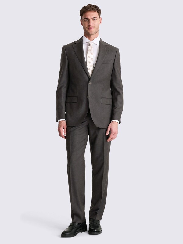 Seraphine MOSS Charcoal Regular Fit Twill Suit Jacket
