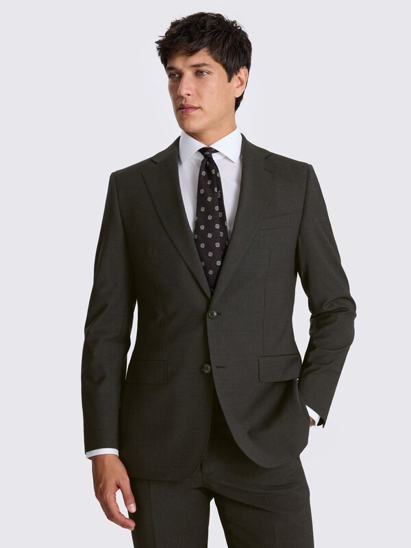 Seraphine MOSS Charcoal Tailored Fit Fit Performance Suit Jacket