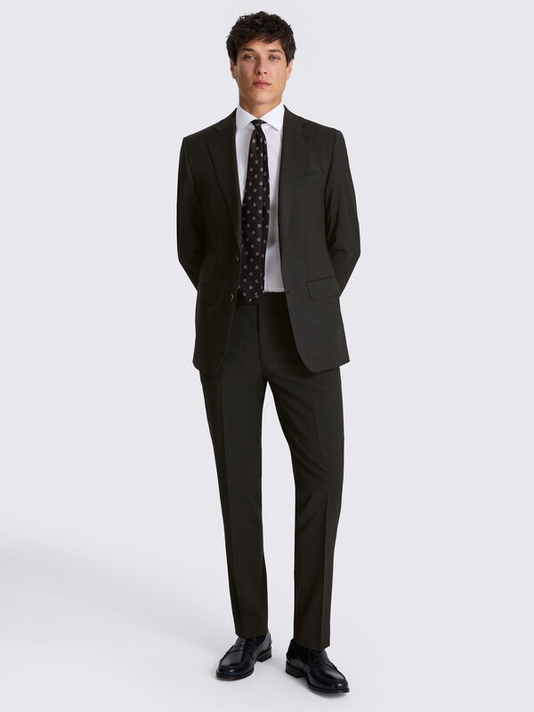 Seraphine MOSS Charcoal Tailored Fit Fit Performance Suit Jacket