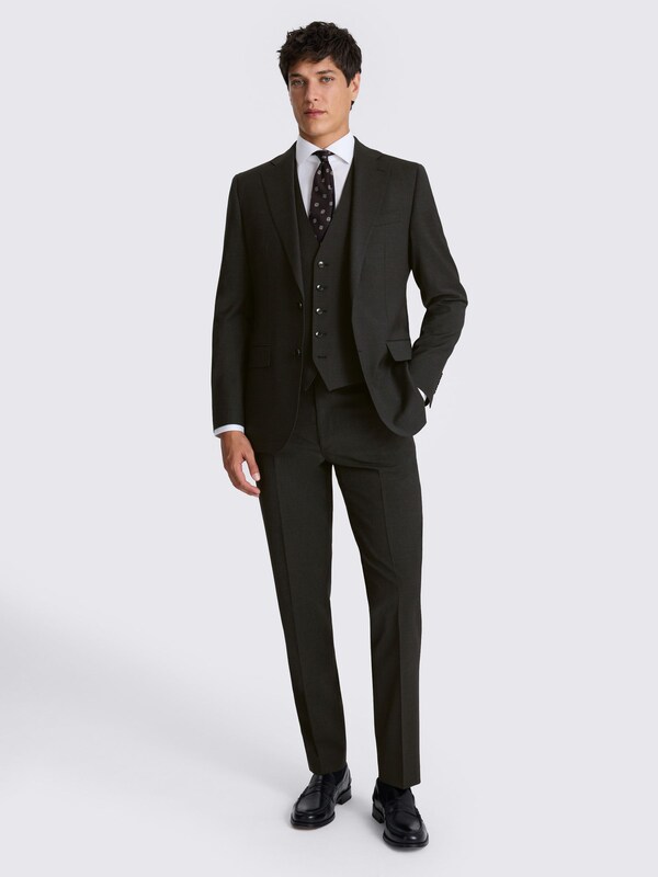 seraphine MOSS Charcoal Tailored Fit Fit Performance Suit Jacket