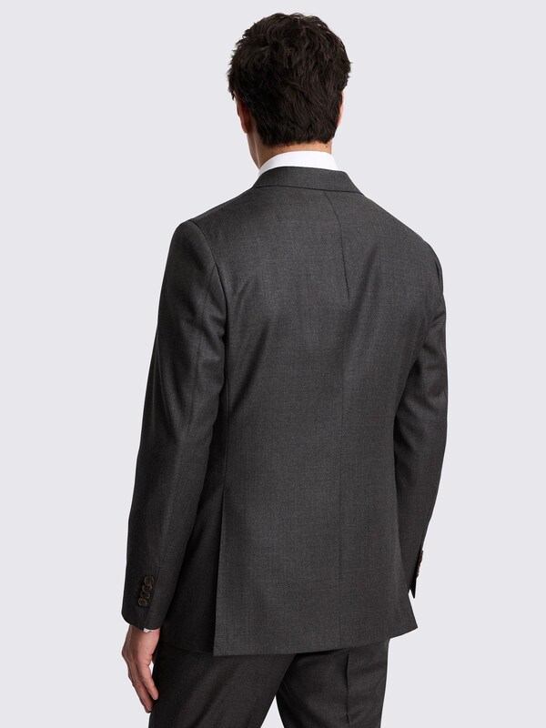 Seraphine MOSS Charcoal Tailored Fit Twill Italian Suit Jacket