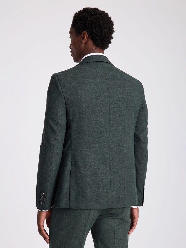Seraphine MOSS Dark Green Slim Fit Puppytooth Suit Jacket
