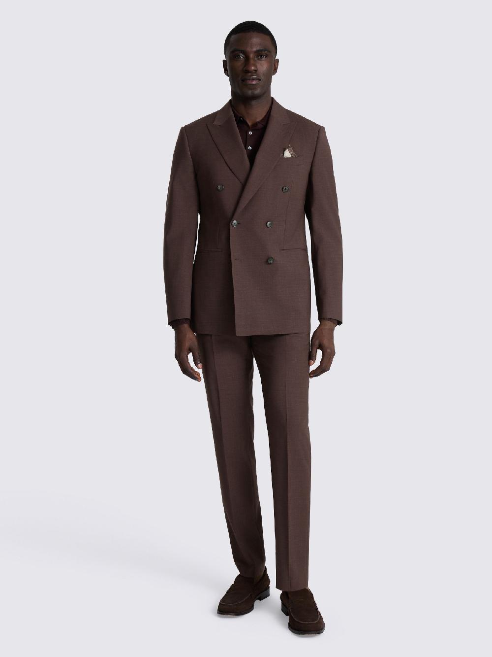 seraphine MOSS Dark Plum Tailored Fit Performance Suit Jacket