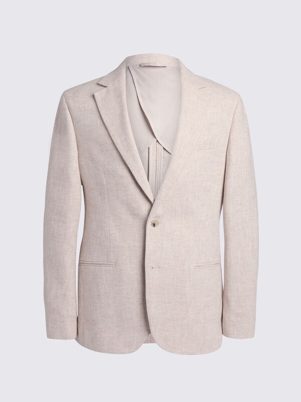 Seraphine MOSS Ecru Tailored Fit Herringbone Suit Jacket
