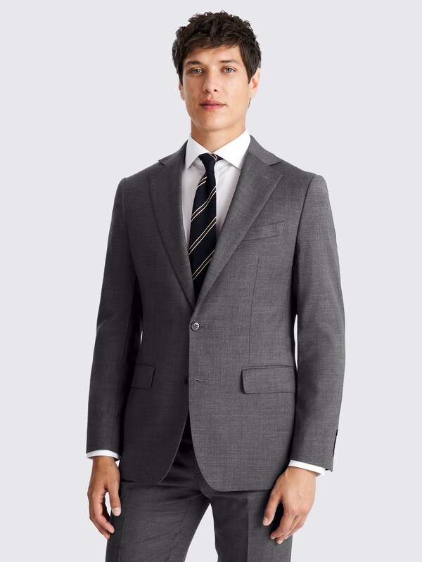 Seraphine MOSS Grey Tailored Fit Tailored Twill Suit Jacket