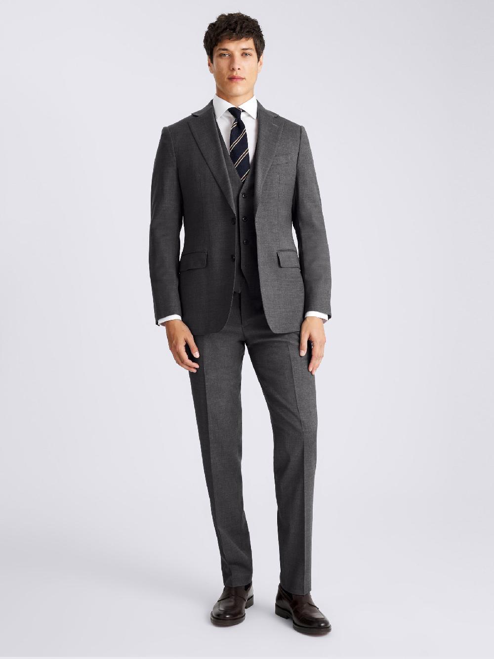 seraphine MOSS Grey Tailored Fit Tailored Twill Suit Jacket