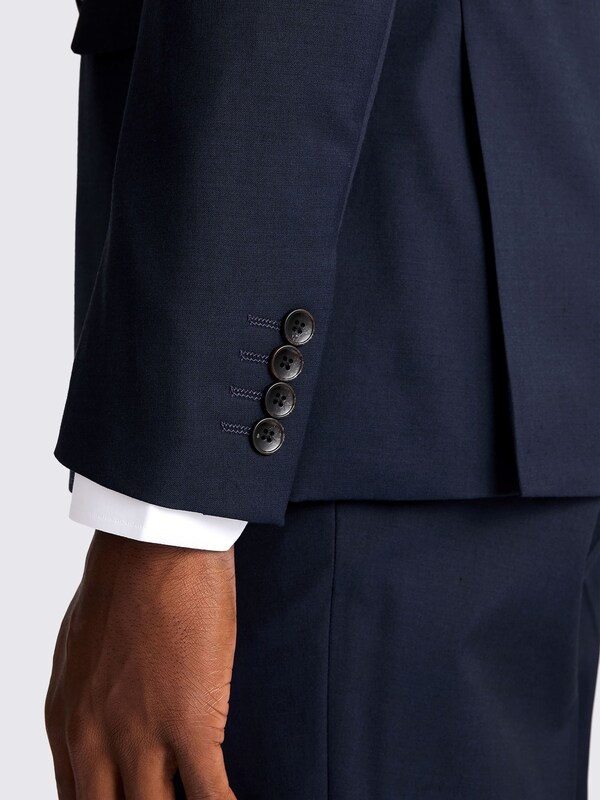 Seraphine MOSS Ink Slim Fit Double Breasted Stretch Suit Jacket