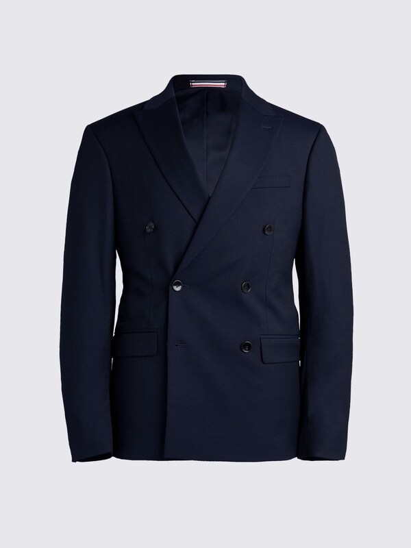 Seraphine MOSS Ink Slim Fit Double Breasted Stretch Suit Jacket