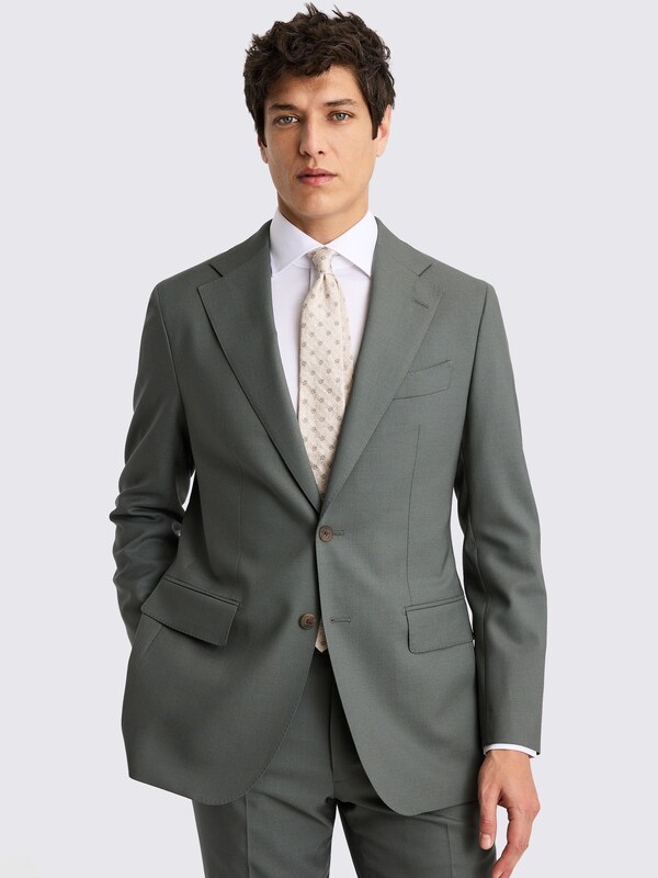 Seraphine MOSS Khaki Tailored Fit Italian Suit Jacket