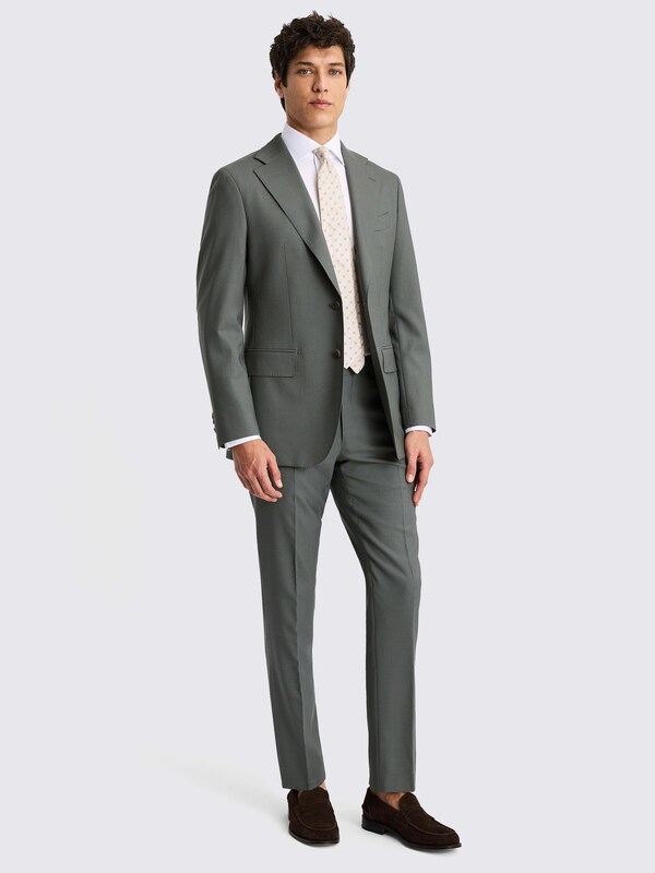 Seraphine MOSS Khaki Tailored Fit Italian Suit Jacket