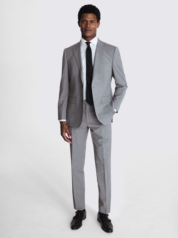 Seraphine MOSS Light Grey Marl Tailored Fit Fit Performance Suit Jacket