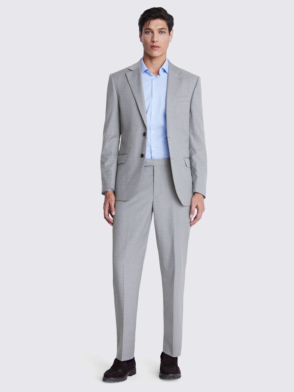 Seraphine MOSS Light Grey Regular Fit Stretch Suit Jacket