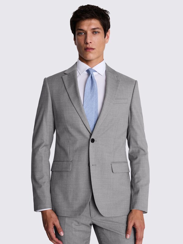 Seraphine MOSS Light Grey Slim Fit Stretch Suit Jacket