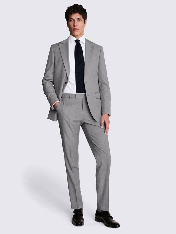Seraphine MOSS Light Grey Tailored Fit Stretch Suit Jacket