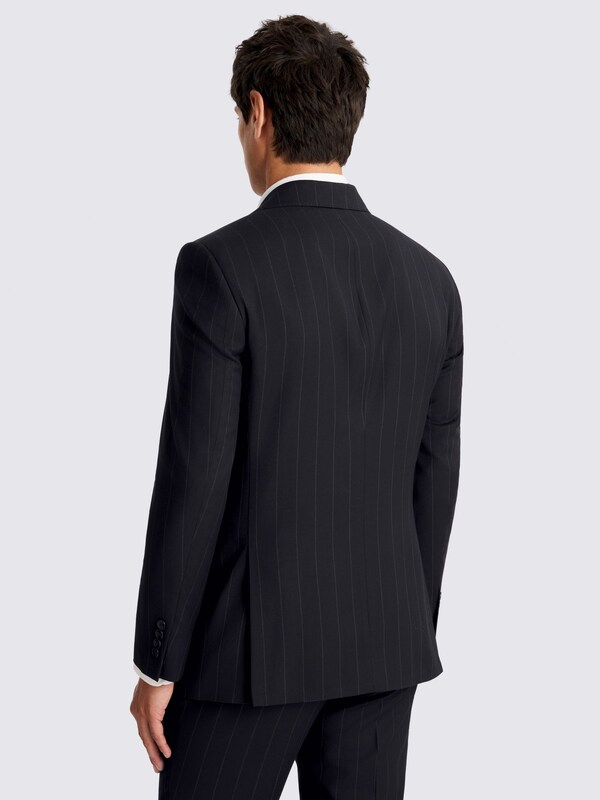 Seraphine MOSS Navy Stripe Tailored Fit Suit Jacket