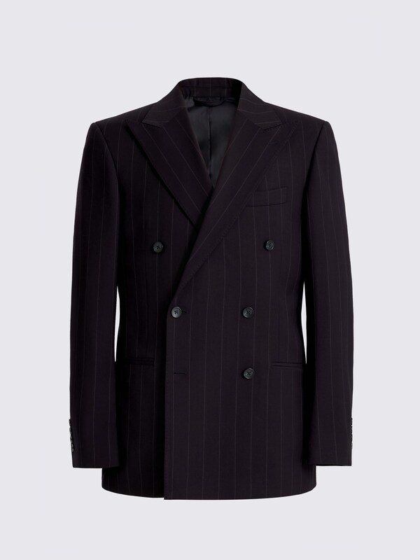 Seraphine MOSS Navy Stripe Tailored Fit Suit Jacket