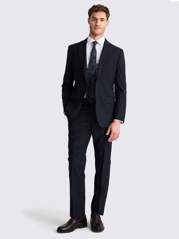 Seraphine MOSS Navy Tailored Fit Fit Performance Suit Jacket