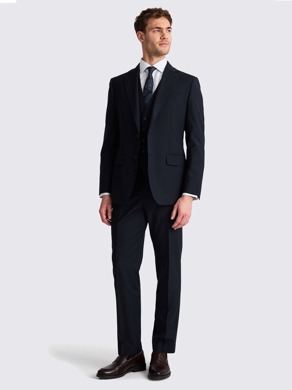 seraphine MOSS Navy Tailored Fit Fit Performance Suit Jacket