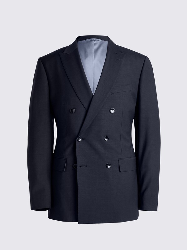 Seraphine MOSS Navy Tailored Fit Tailored Fit Performance Double Breasted Suit Jacket