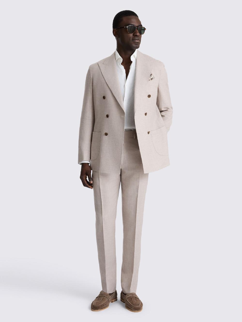seraphine MOSS Neutral Tailored Fit Tailored Fit Italian Suit Jacket