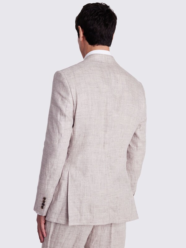 Seraphine MOSS Oatmeal Regular Fit Linen Suit Jacket