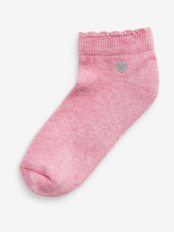Seraphine Multi 7 Pack Cotton Rich Embroidered Cushioned Sole Trainer Socks