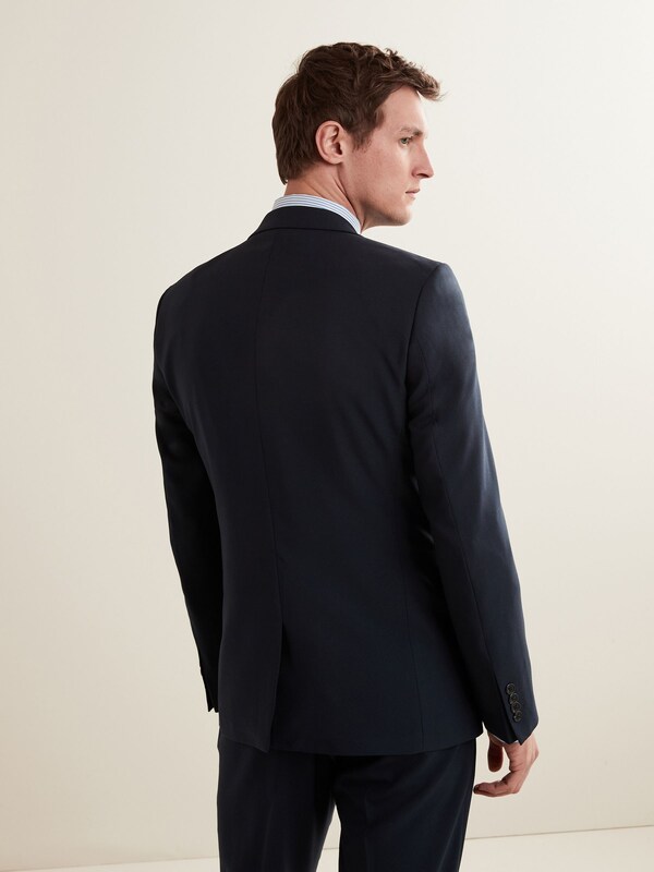 Seraphine Navy Blue Regular Fit Essential Suit Jacket