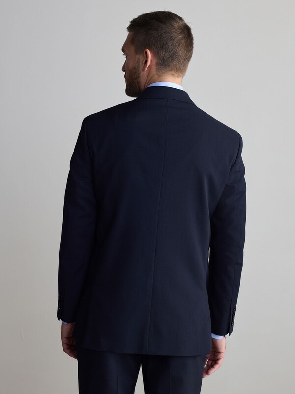 Seraphine Navy Blue Regular Fit Signature Nova Fides 100% Italian Wool Suit Jacket