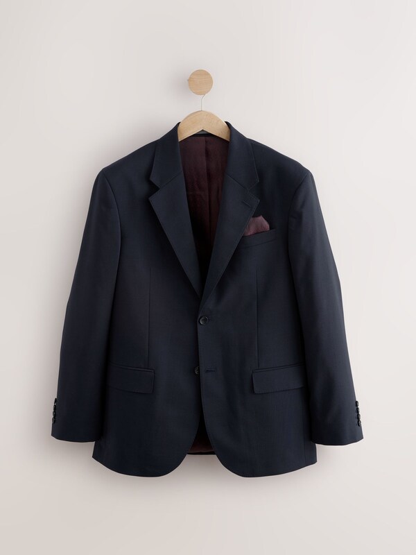 Seraphine Navy Blue Regular Fit Signature Nova Fides 100% Italian Wool Suit Jacket