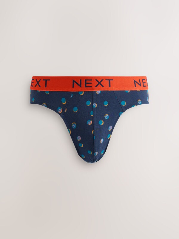 Seraphine Navy Burgundy Spot Stripe 5 Pack Cotton Rich Briefs