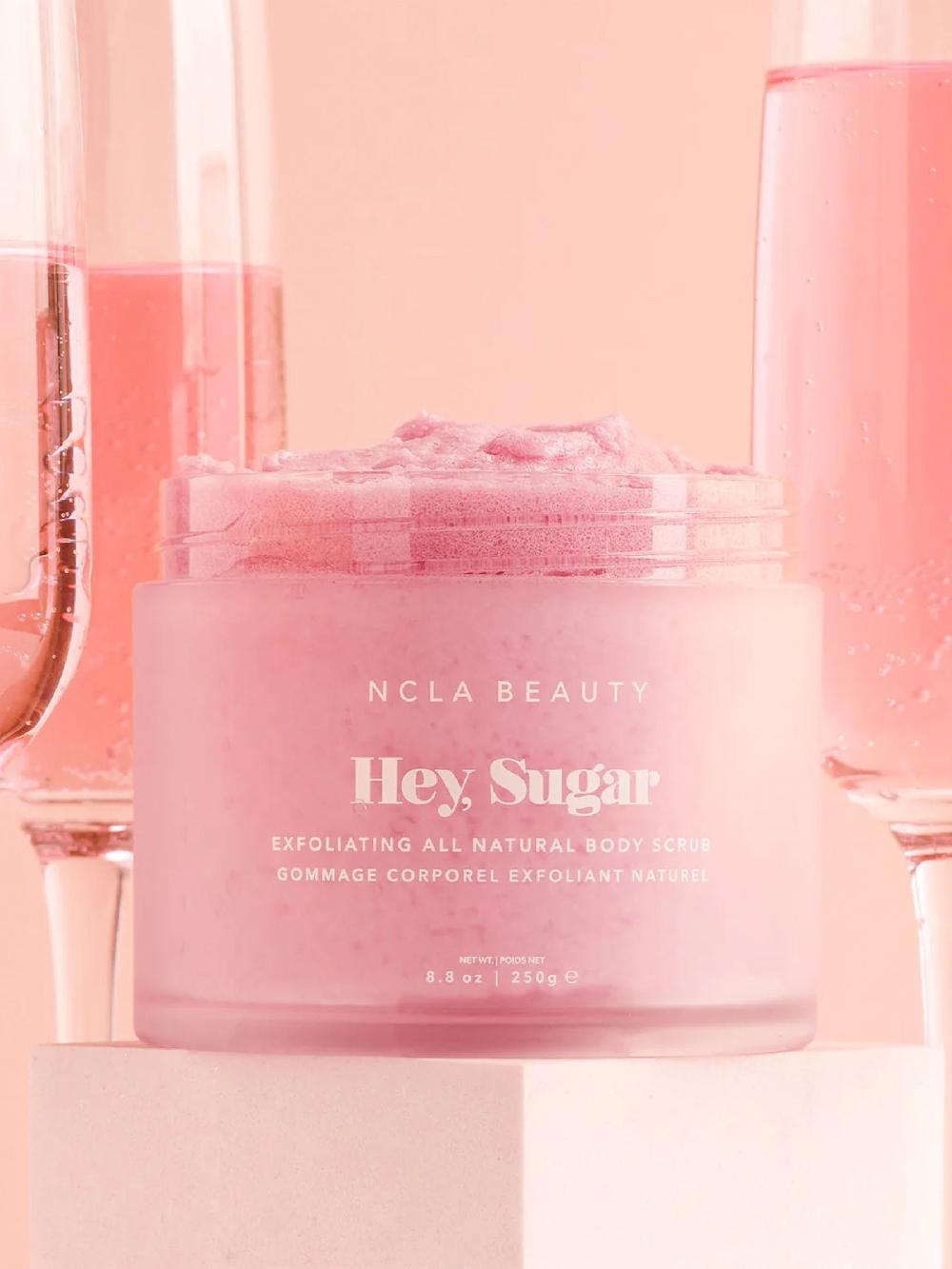 seraphine NCLA Beauty Pink Champagne Hey Sugar Exfoliating Body Scrub 250g