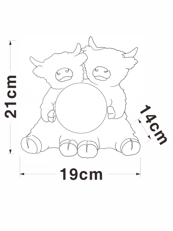 Seraphine Neon Pink Hamish The Highland Cow Feature Light