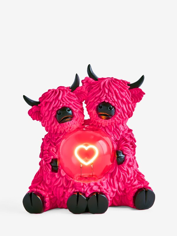 Seraphine Neon Pink Hamish The Highland Cow Feature Light