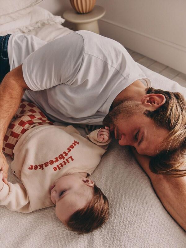 Seraphine Neutral/Red Heartbreaker Sweatshirt And Leggings Baby Set (0mths-2yrs)