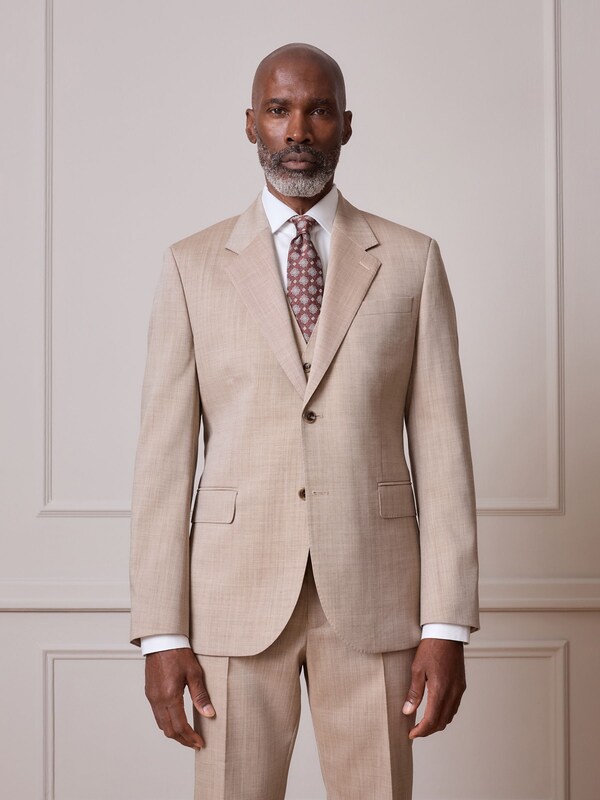 Seraphine Neutral Slim Fit Signature Nova Fides 100% Italian Wool Suit Jacket